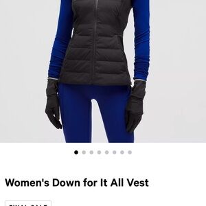 lululemon athletica Black Down Vest